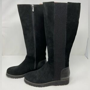 Donald Pliner Codie Suede and Leather knee high boots